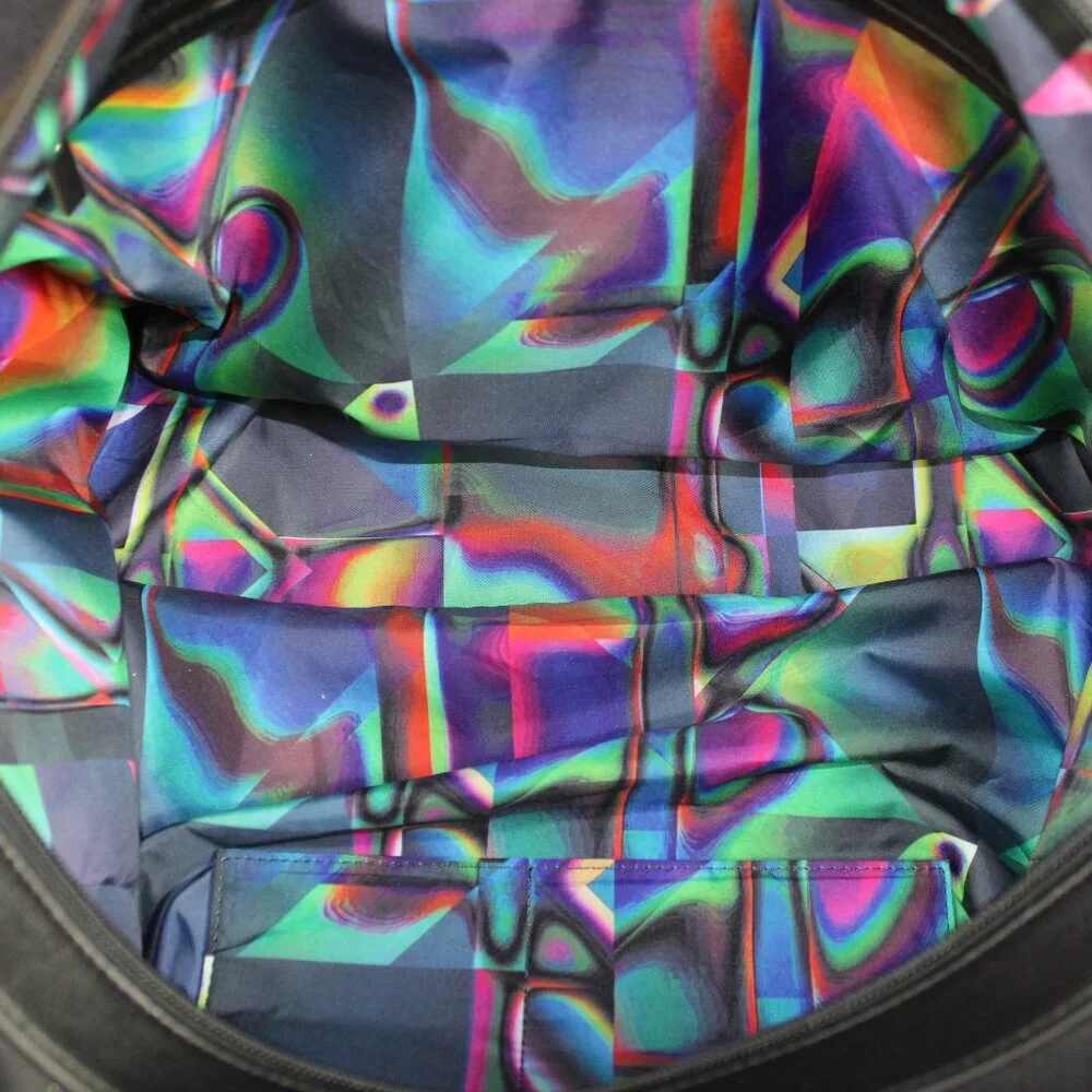 Robert Graham Reavy Black Blue Camo Weekender Duffle Style Carry-On Bag